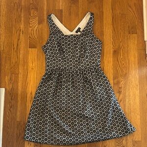 The Limited Navy and White Patterned Dress